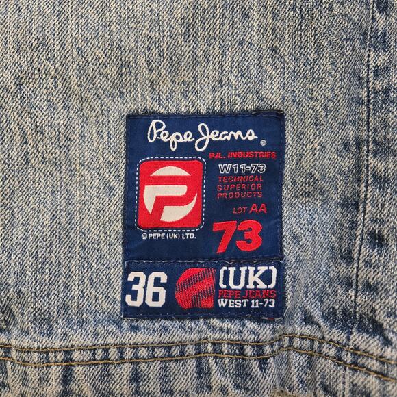 Vintage Pepe Jeans UK Size 36 x 33 PJL Patches and Embroidery Y2K *read* - Picture 5 of 15